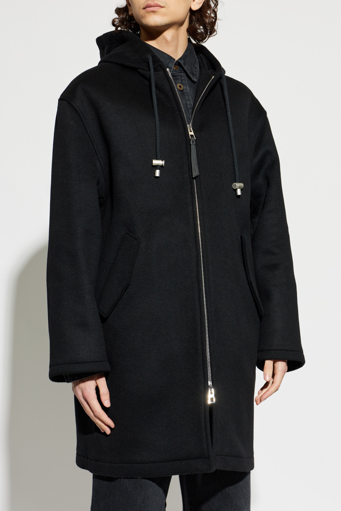 Loewe Wool coat with hood | Men's | Vitkac